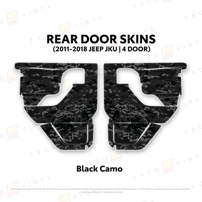 2011-2018 Jeep JKU Door Skins