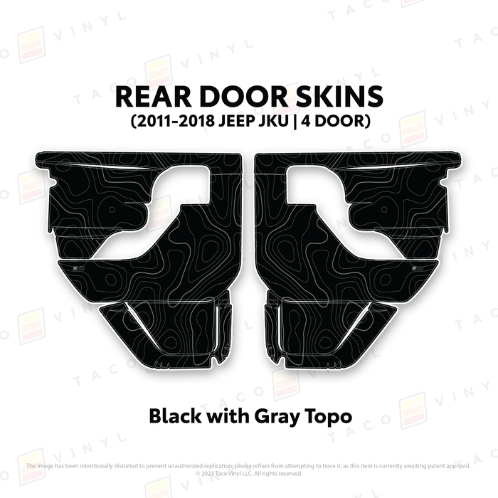 2011-2018 Jeep JKU Door Skins