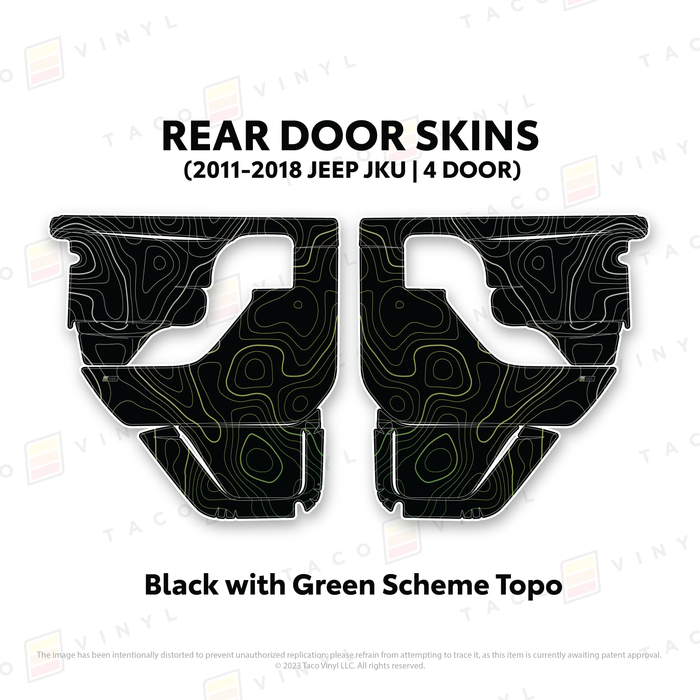 2011-2018 Jeep JKU Door Skins