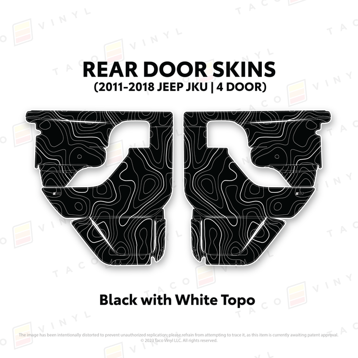 2011-2018 Jeep JKU Door Skins