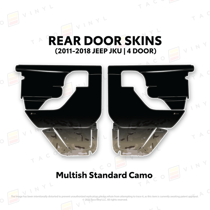 2011-2018 Jeep JKU Door Skins