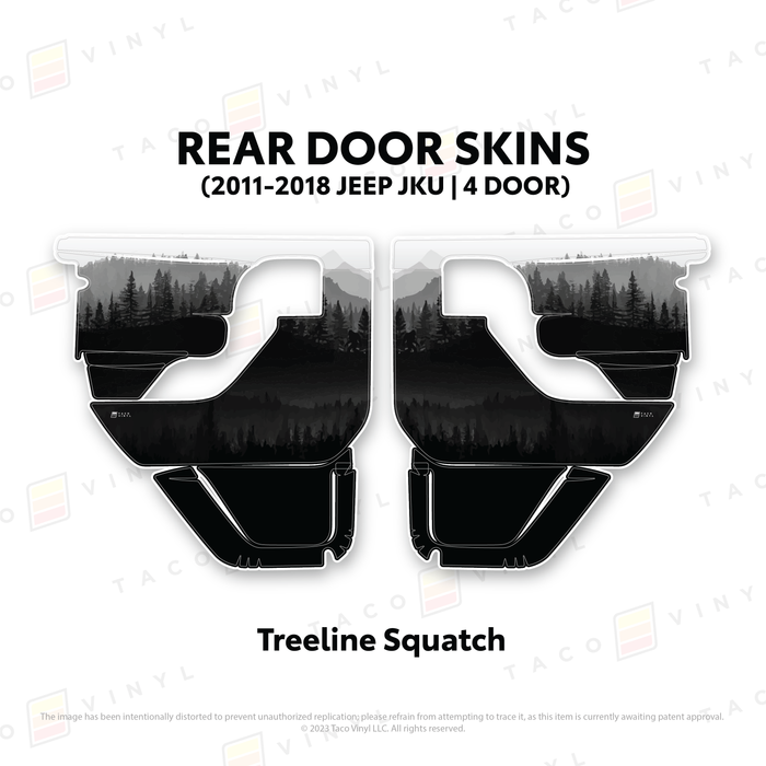 2011-2018 Jeep JKU Door Skins