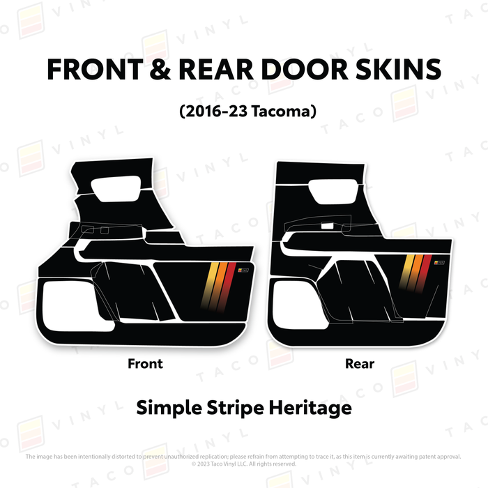 2016-23 Tacoma Door Skins