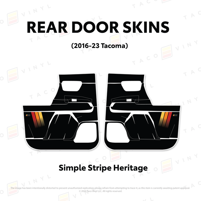 2016-23 Tacoma Door Skins