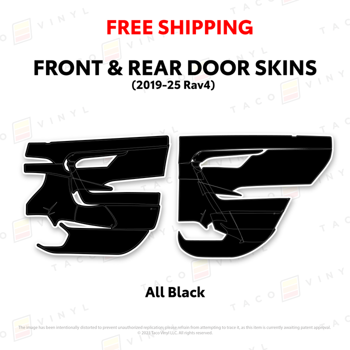 2019-25 Rav4 Door Skins