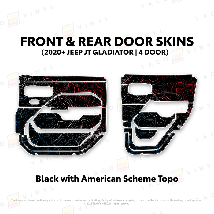 2020+ Jeep Gladiator (JT) Door Skins