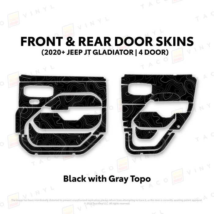 2020+ Jeep Gladiator (JT) Door Skins
