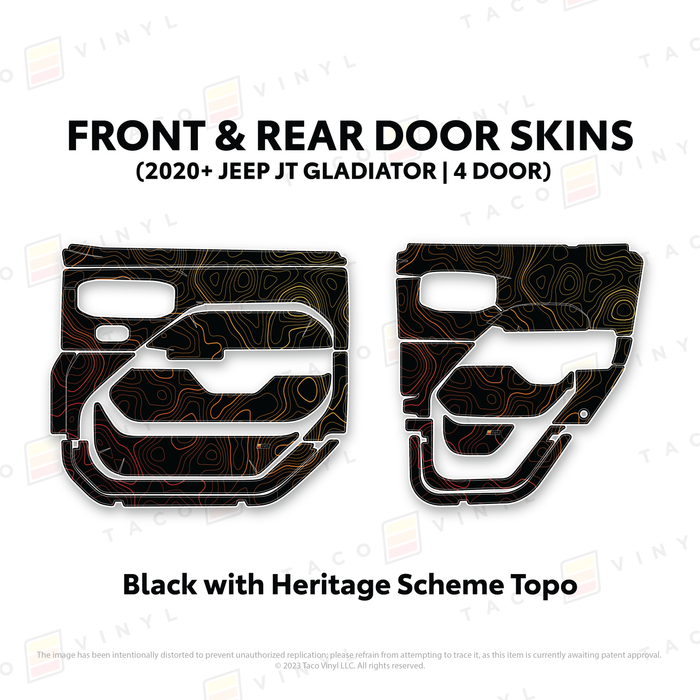 2020+ Jeep Gladiator (JT) Door Skins