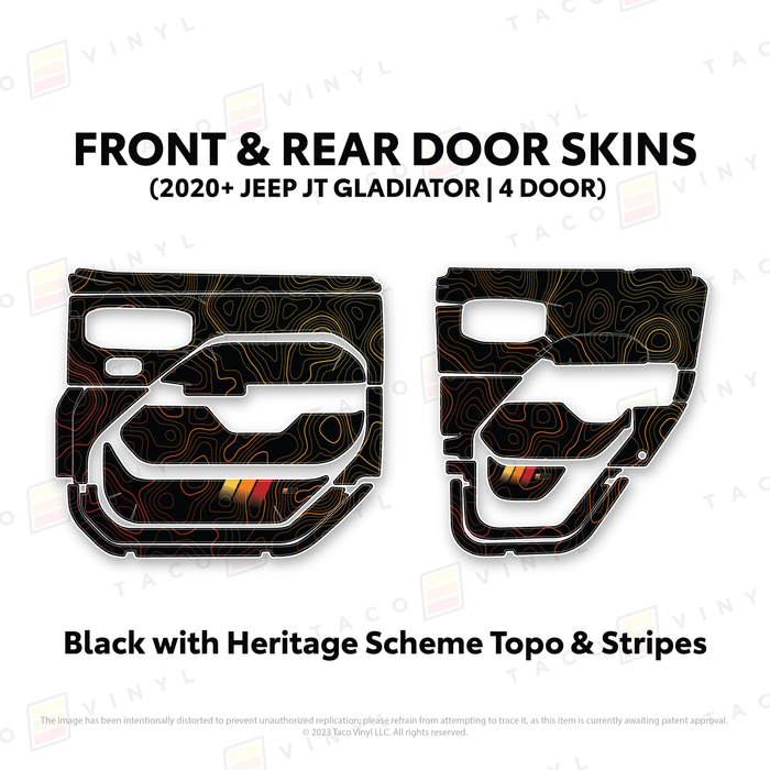 2020+ Jeep Gladiator (JT) Door Skins