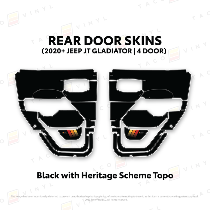 2020+ Jeep Gladiator (JT) Door Skins