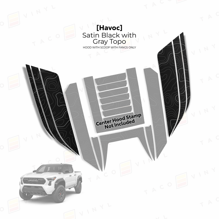 2024+ Tacoma/2025+ 4Runner Havoc Hood Scoop Stamp