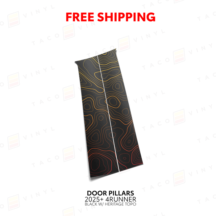 2025+ 4Runner Door Pillar Decals