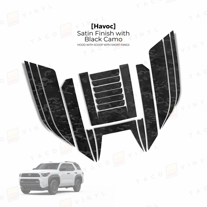 2025+ 4Runner Scoop Stamp Havoc Hood (W/ Short Fangs)