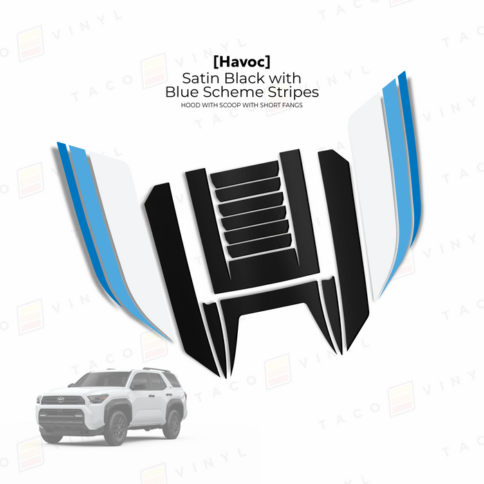 2025+ 4Runner Scoop Stamp Havoc Hood (W/ Short Fangs)