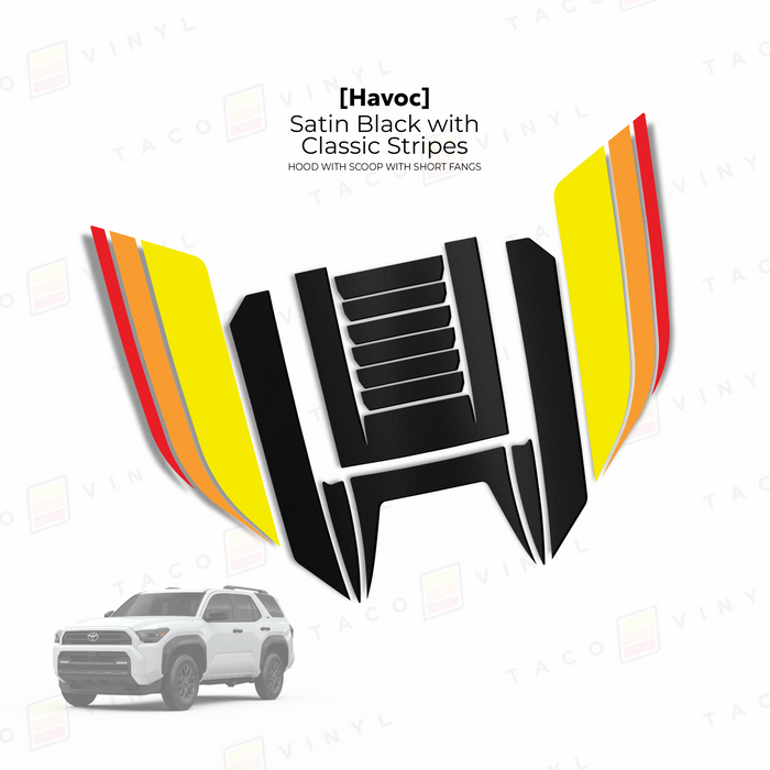 2025+ 4Runner Scoop Stamp Havoc Hood (W/ Short Fangs)