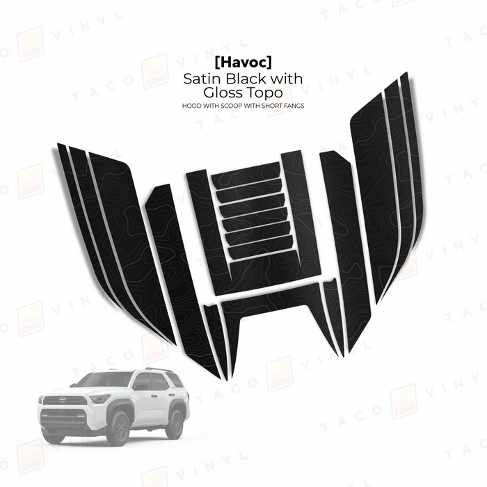 2025+ 4Runner Havoc Hood Scoop Stamp (W/ Short Fangs)