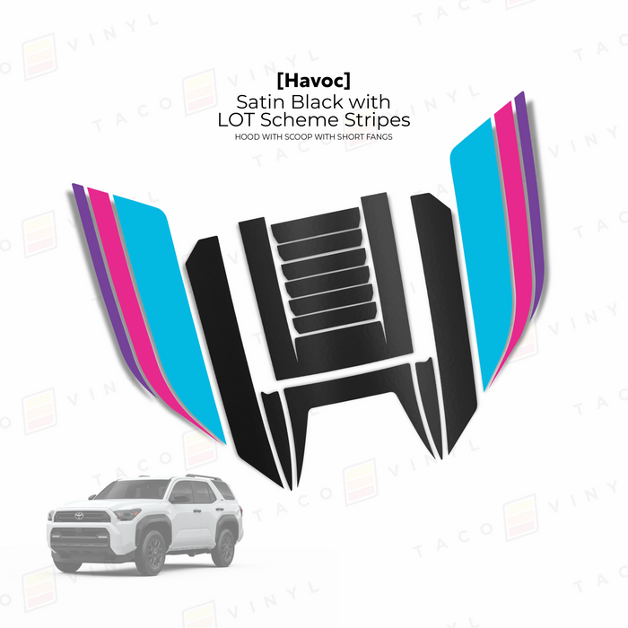 2025+ 4Runner Havoc Hood Scoop Stamp (W/ Short Fangs)