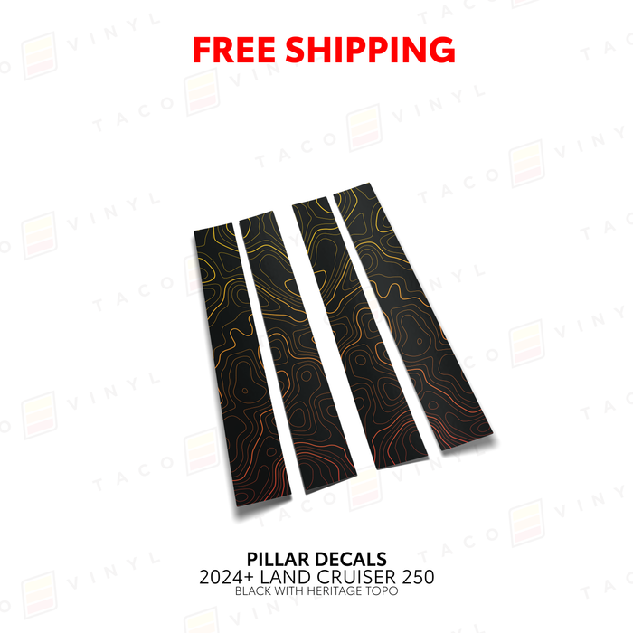 2024+ Land Cruiser 250 Door Pillar Decals