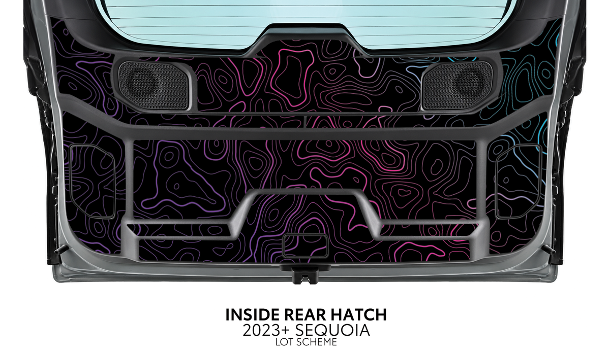 2023+ Sequoia Interior Lift Gate Decal Kit
