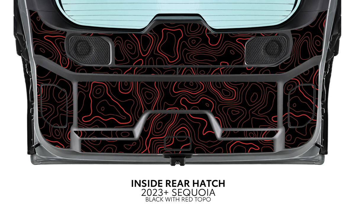2023+ Sequoia Interior Lift Gate Decal Kit