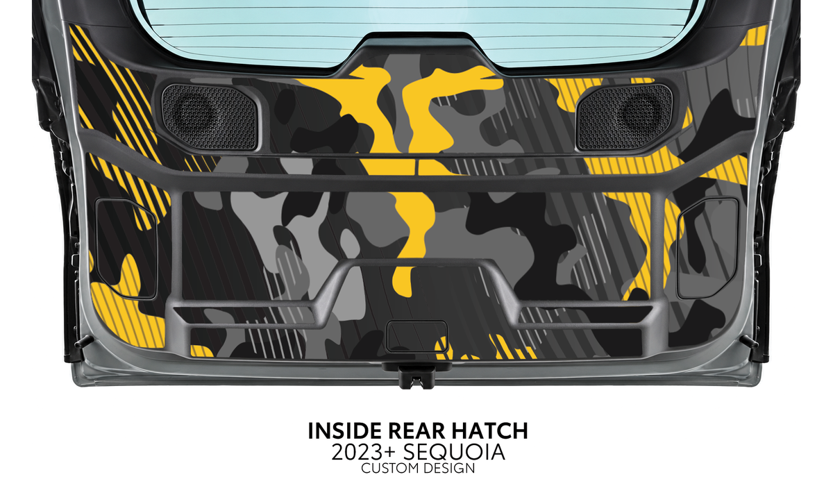 2023+ Sequoia Interior Lift Gate Decal Kit