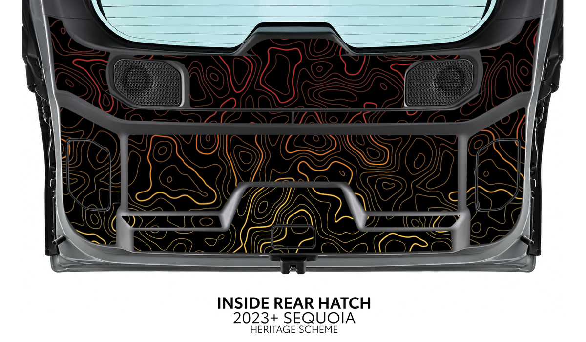2023+ Sequoia Interior Lift Gate Decal Kit