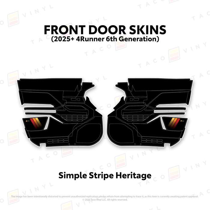 2025+ 4Runner Door Skins
