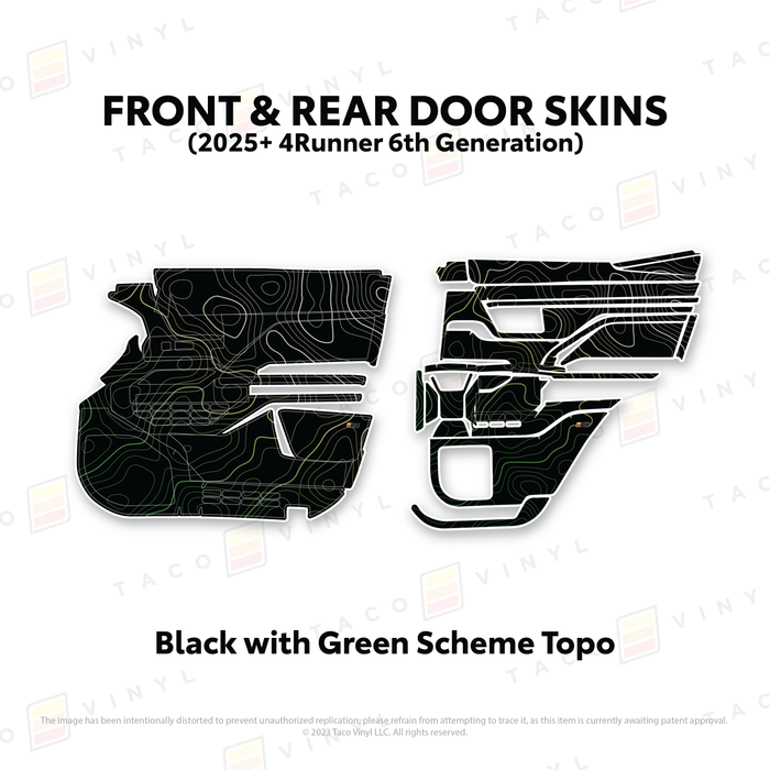 2025+ 4Runner Door Skins