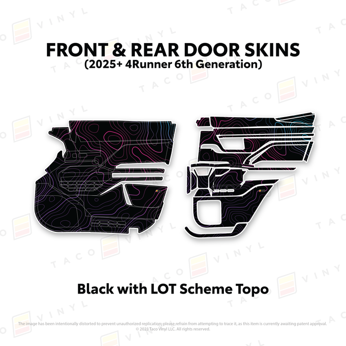2025+ 4Runner Door Skins