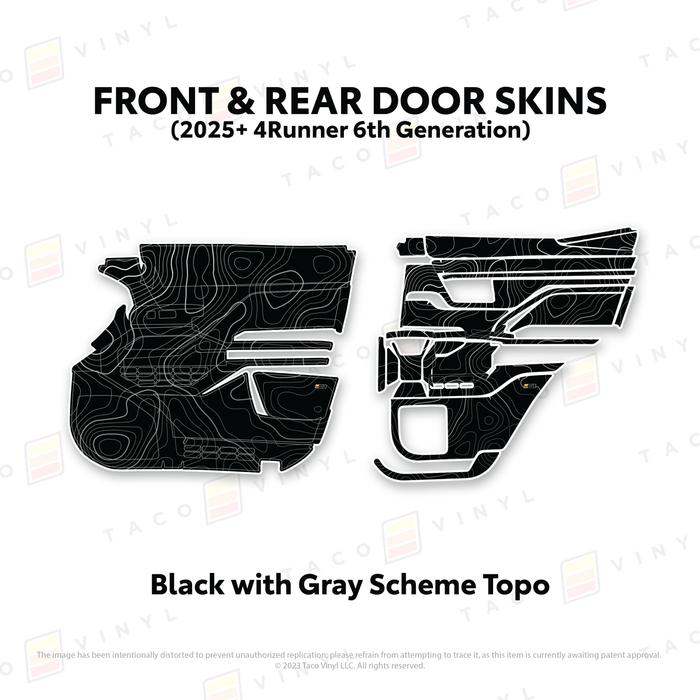 2025+ 4Runner Door Skins