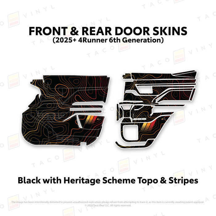2025+ 4Runner Door Skins