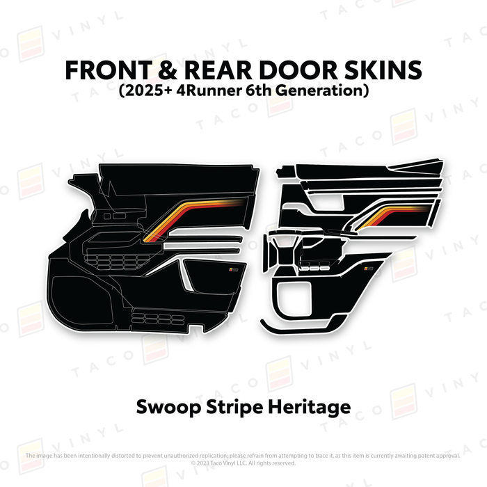 2025+ 4Runner Door Skins