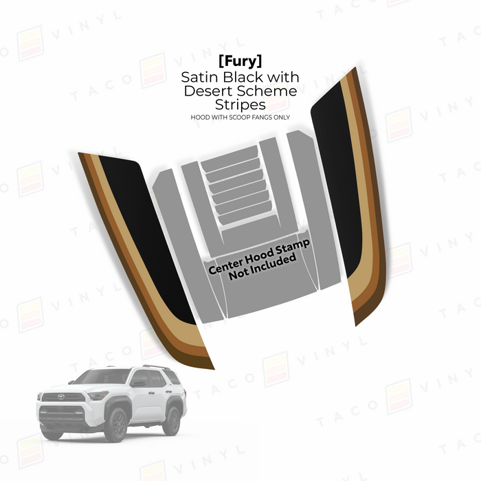 2025+ 4Runner Fury Hood Stamp (Fangs Only)