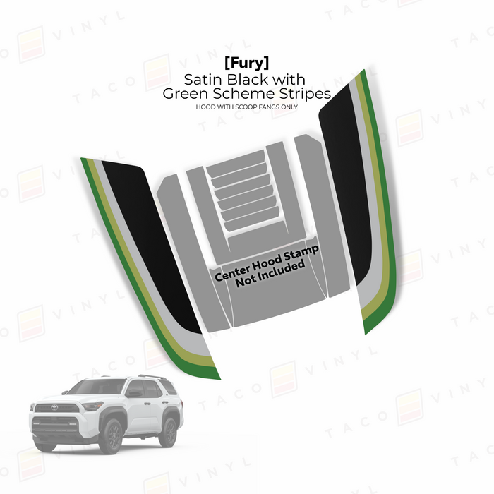2025+ 4Runner Fury Hood Stamp (Fangs Only)