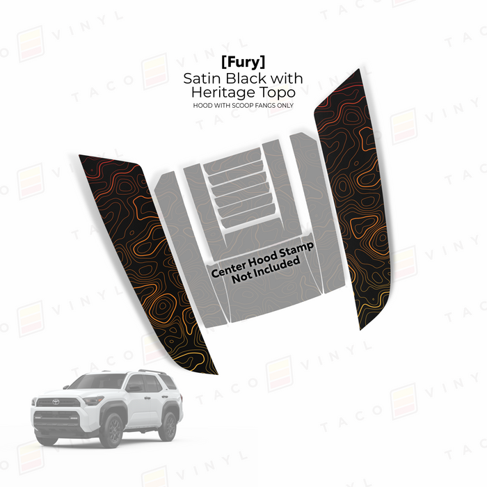 2025+ 4Runner Fury Hood Stamp (Fangs Only)