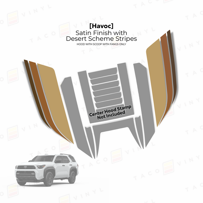 2025+ 4Runner Havoc Hood Scoop Stamp (W/ Fangs only)