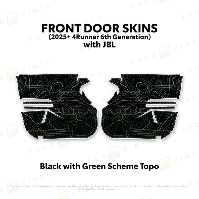 2025+ 4Runner Door Skins