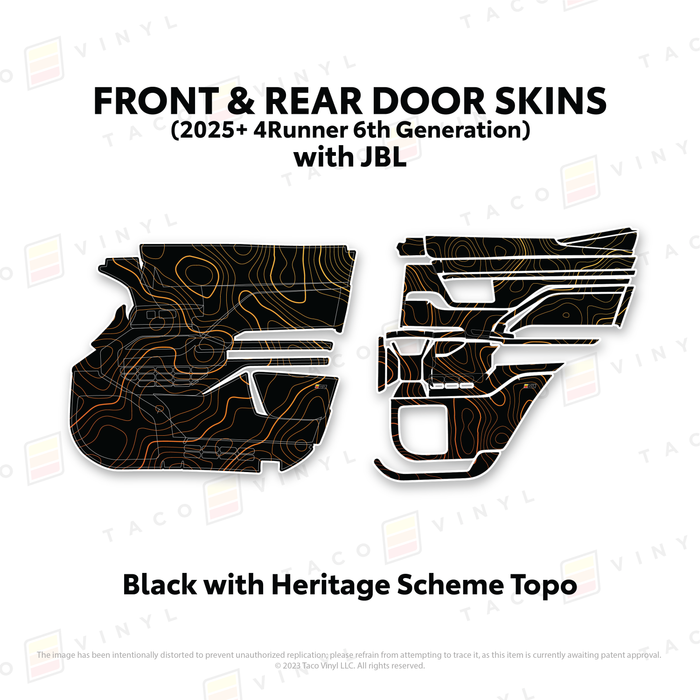 2025+ 4Runner Door Skins