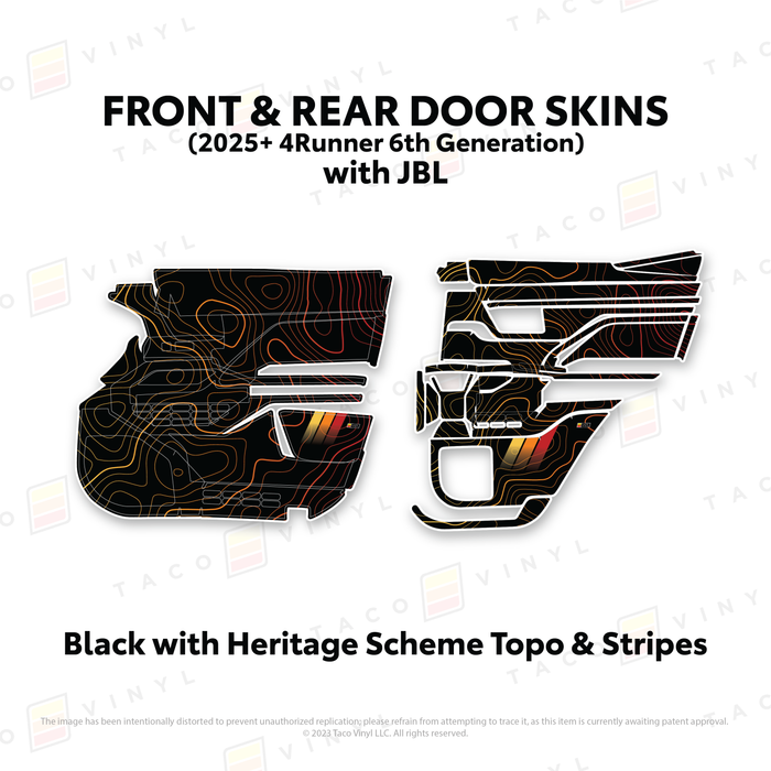 2025+ 4Runner Door Skins