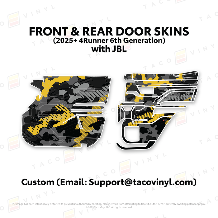 2025+ 4Runner Door Skins