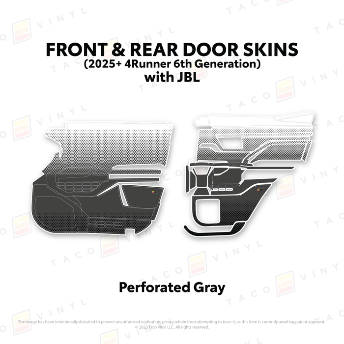2025+ 4Runner Door Skins