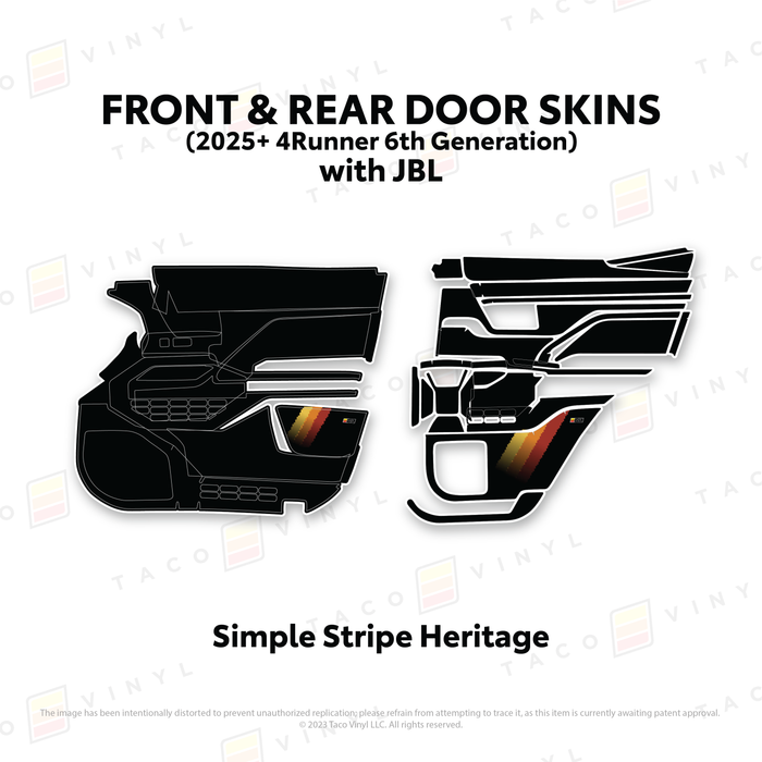 2025+ 4Runner Door Skins