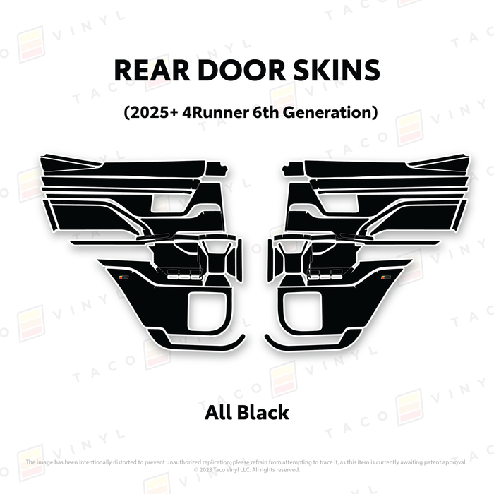 2025+ 4Runner Door Skins
