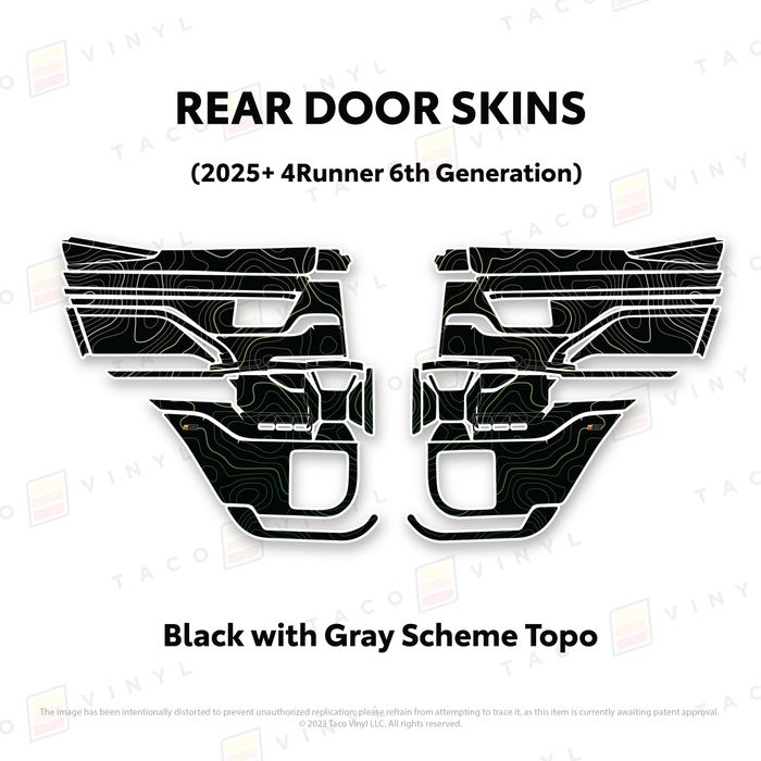 2025+ 4Runner Door Skins