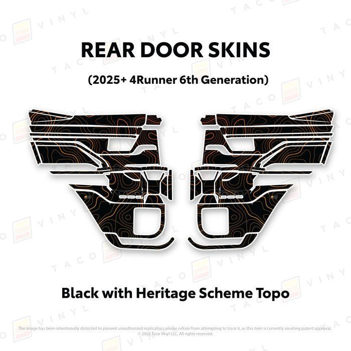 2025+ 4Runner Door Skins
