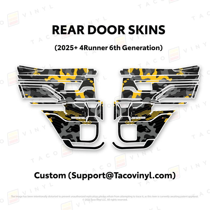 2025+ 4Runner Door Skins