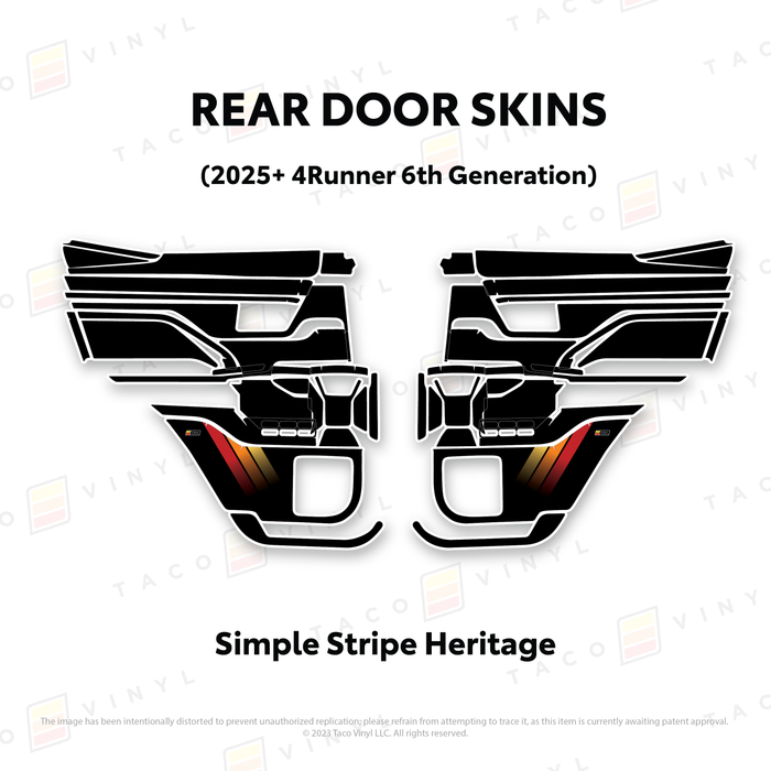 2025+ 4Runner Door Skins
