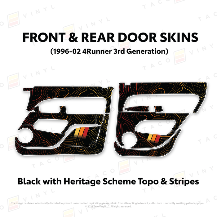 1996-2002 4Runner Door Skins