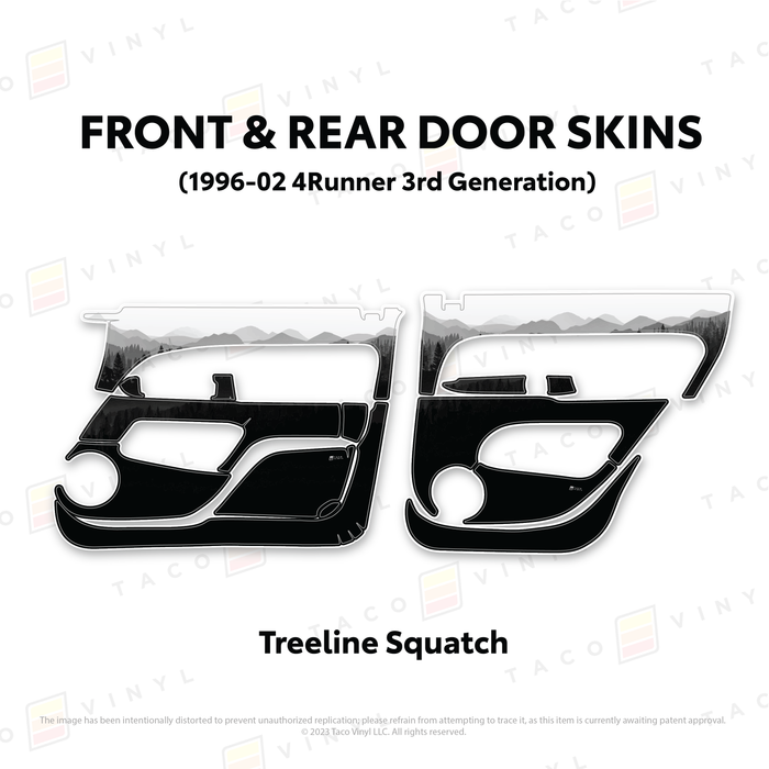 1996-2002 4Runner Door Skins