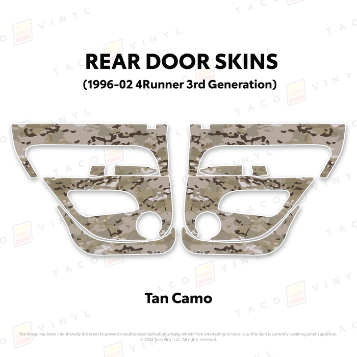 1996-2002 4Runner Door Skins